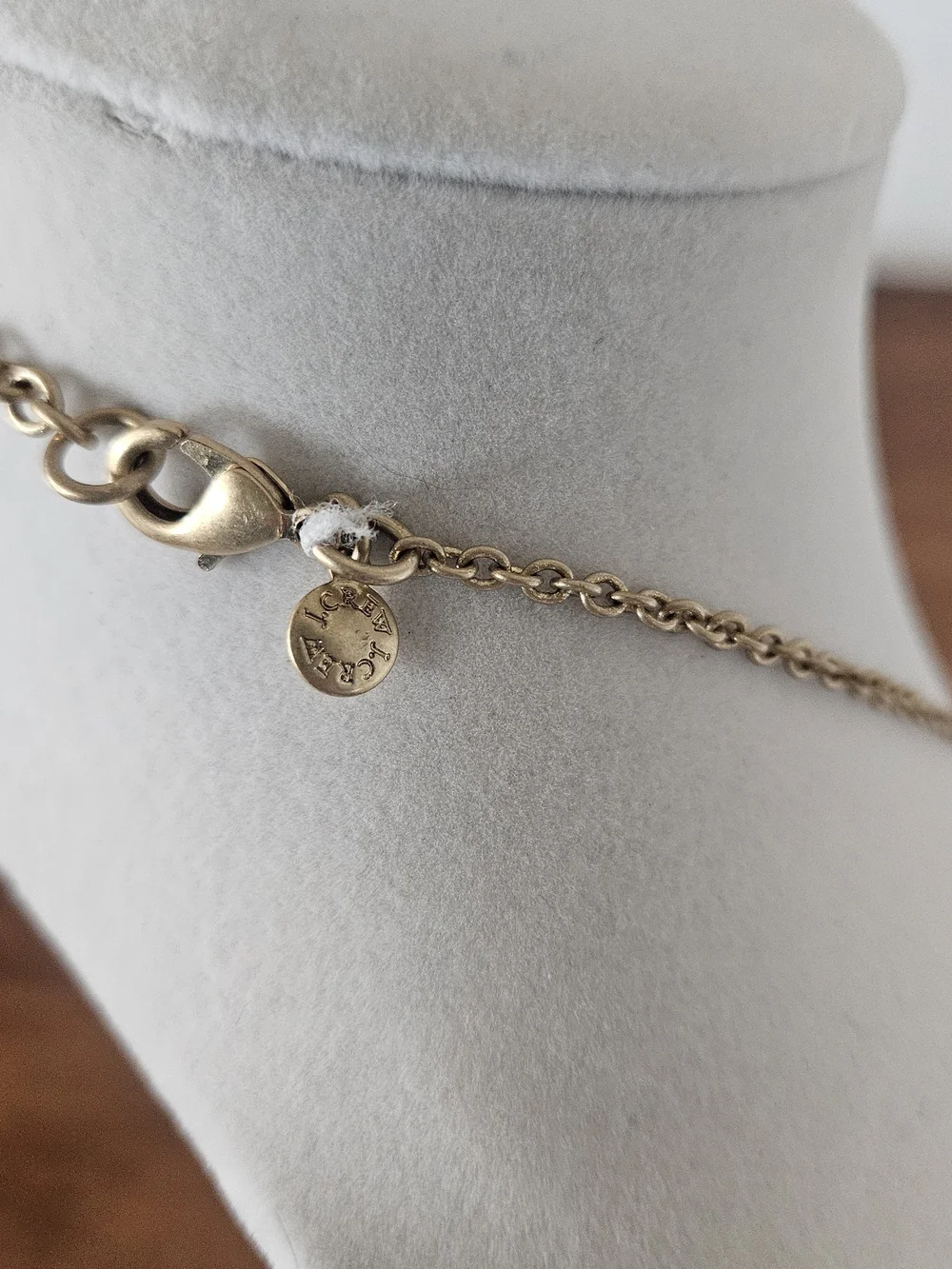 J. Crew Gold-Tone Crystal Floral Statement Necklace with Aurora Stones